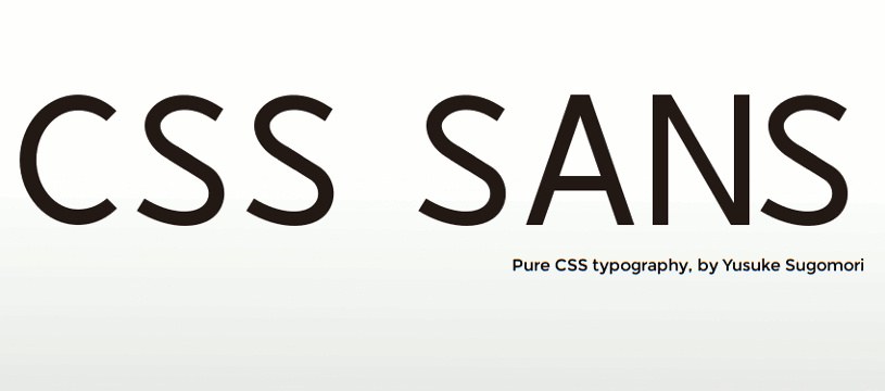 CSS sans typeface