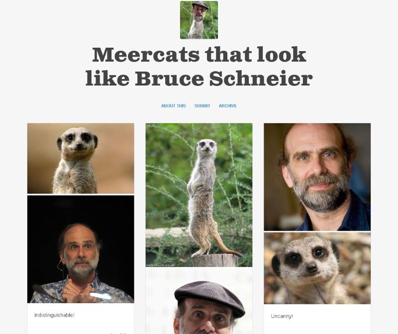screengrab of meercats that look like bruce schneier