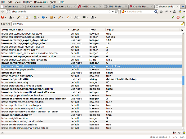 setting the browser.newtab.url in firefox 14