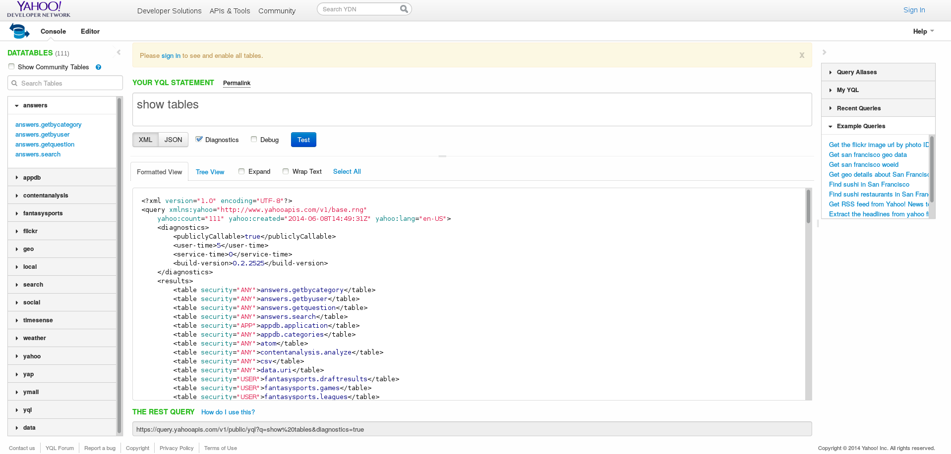 Finding Twitter follower count with YQL instead of the Twitter API cover image
