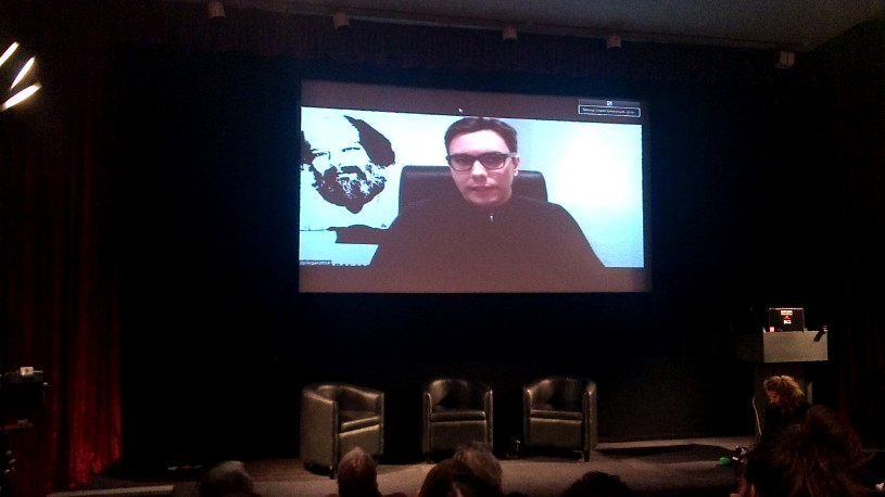 Jake Applebaum talking at 2014 Logan Syposium