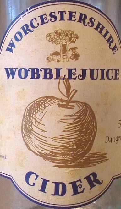 Bottle of Worcestershire Wobblejuice cider by Clives Fruit Farms